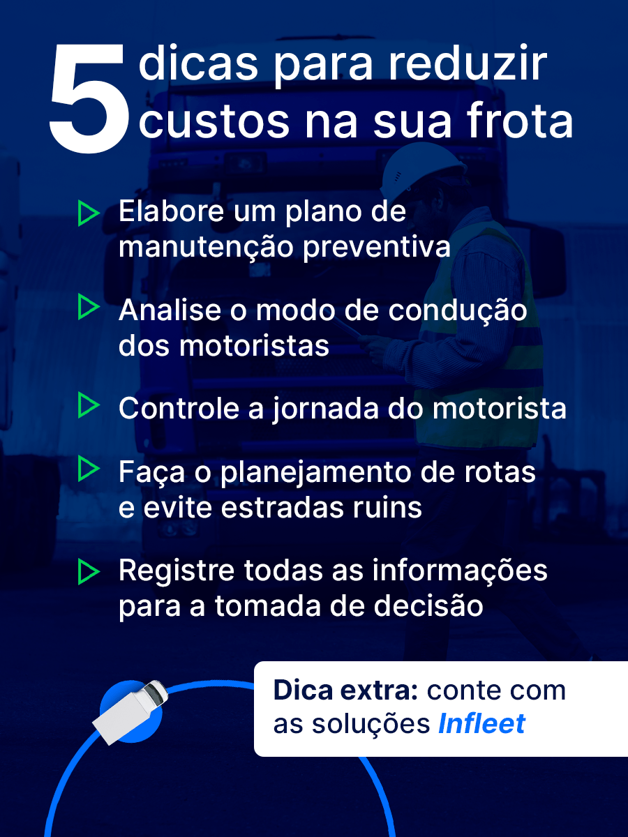 dicas para reduzir custos na sua frota