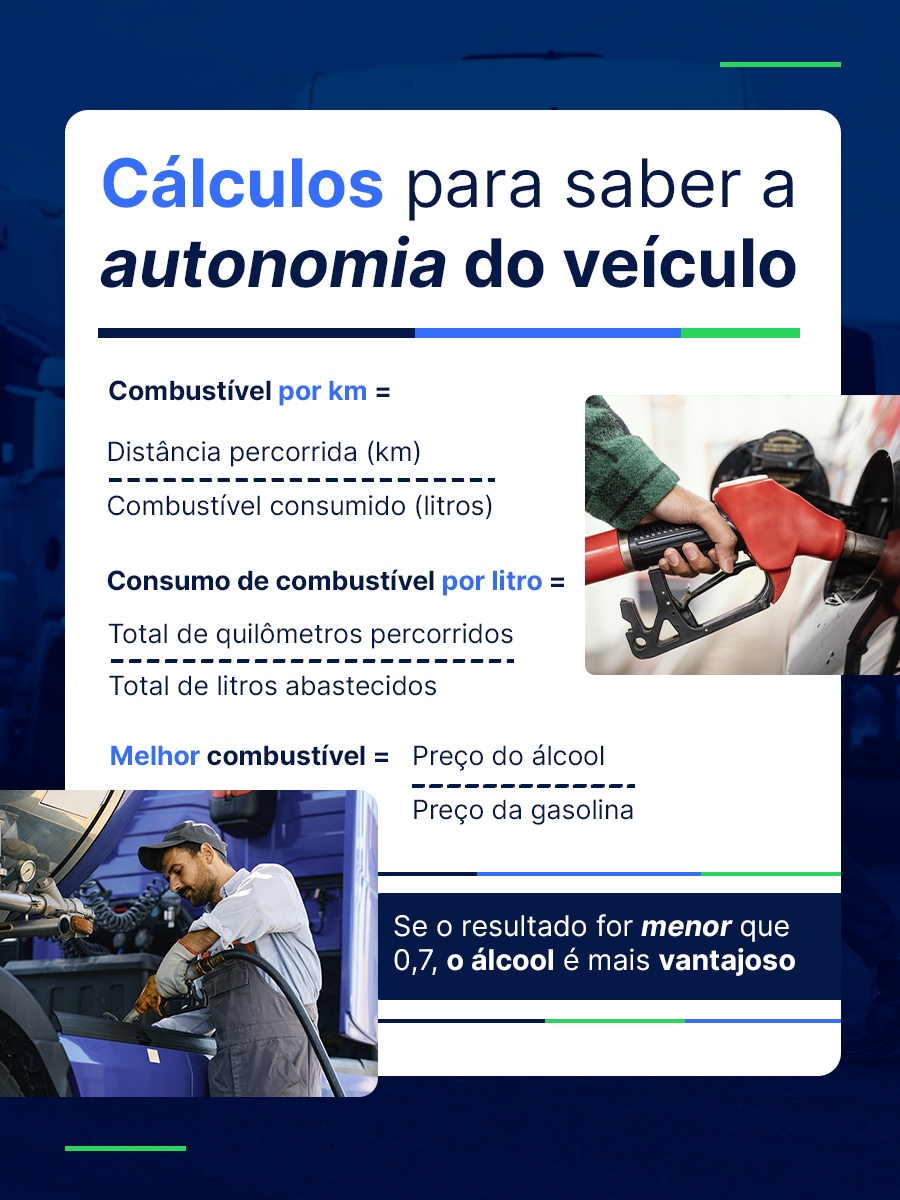 calcular autonomia dos veículos