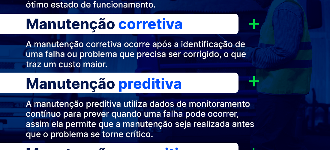 Tipos de manutenções da frota