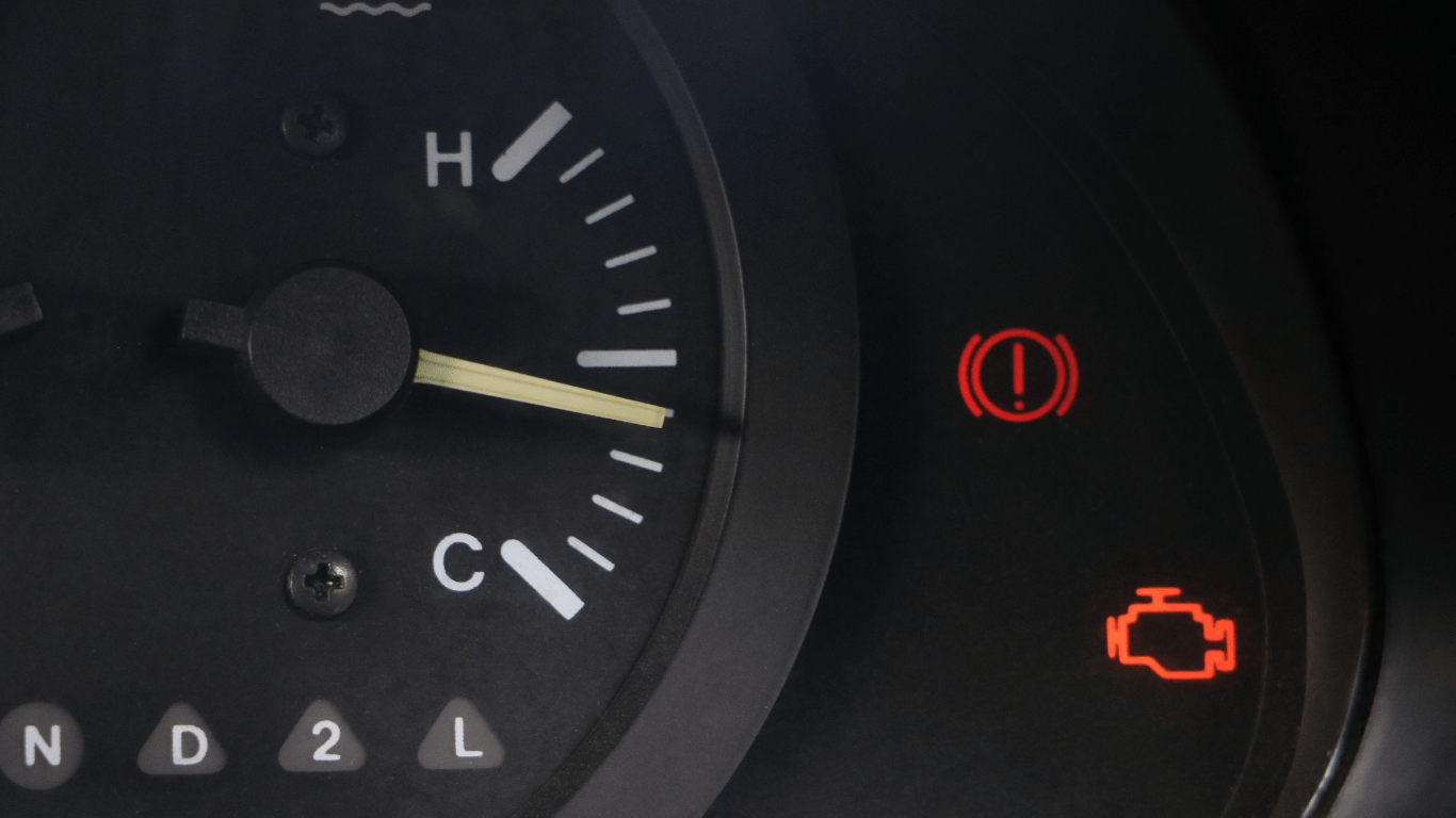 luz de temperatura do motor